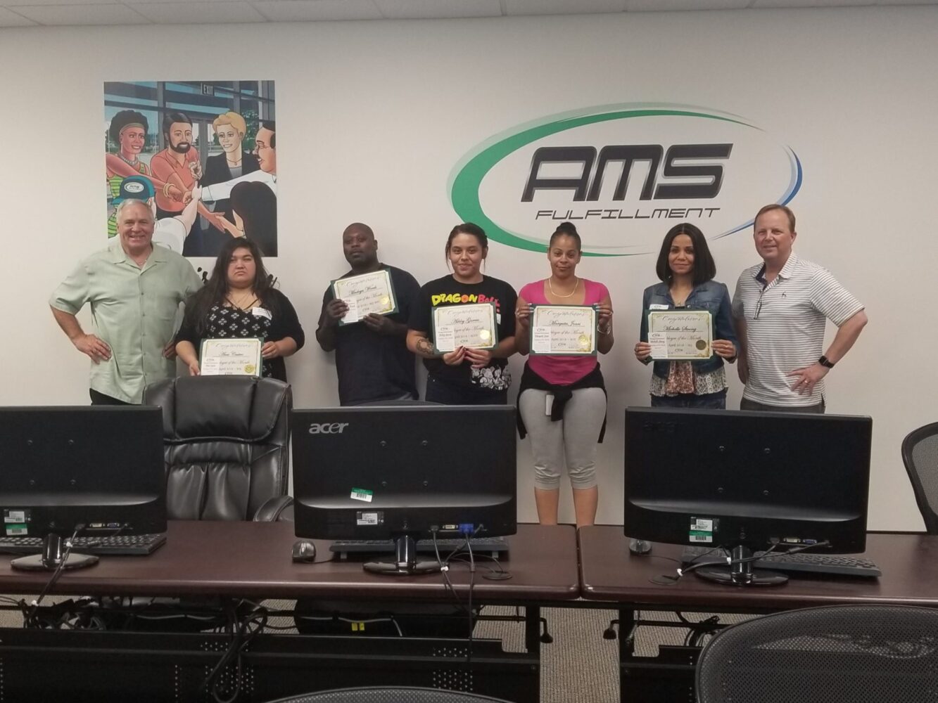 Employees of the Month - April 2018 | AMS Fulfillment