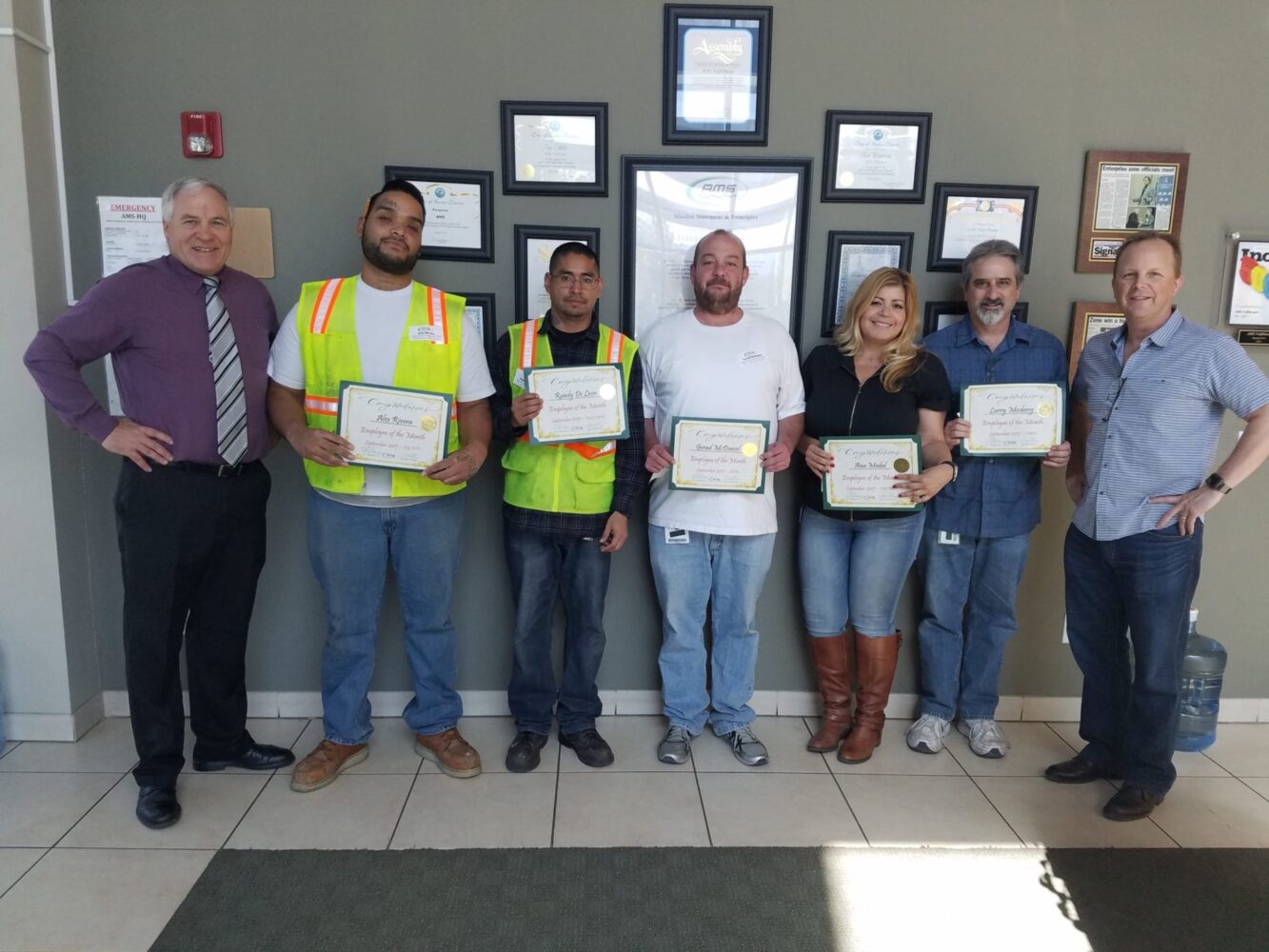 Employees of the Month - September 2017 | AMS Fulfillment