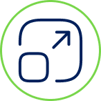 Flexibility and Scalability icon