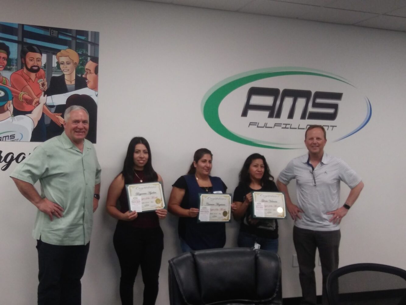 Employees of the Month - June 2018 | AMS Fulfillment