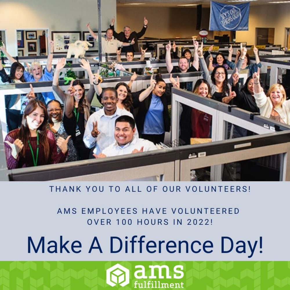 October 22: National Make a Difference Day | AMS Fulfillment